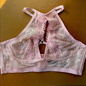 High Neck Lace Bralette